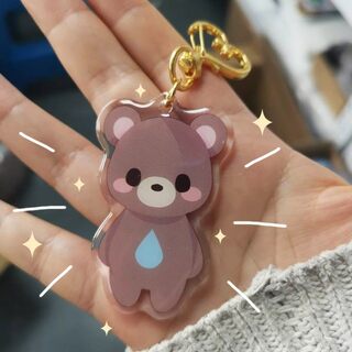 ♡ Moist Bear Acrylic Keychain ♡