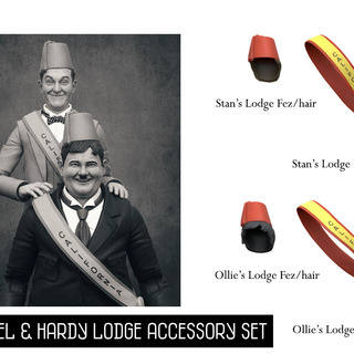 Laurel & Hardy Accessory Set COLOR