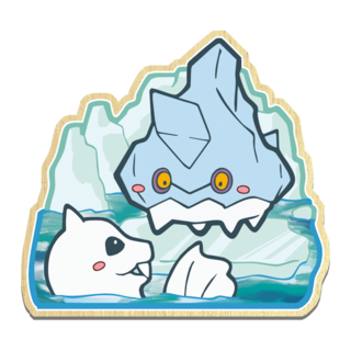 Ice baby wooden pin