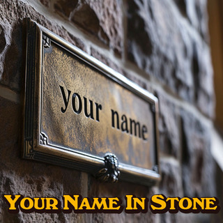 YOUR NAME IN STONE!