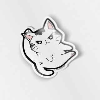 Vinyl Sticker Angry Cat