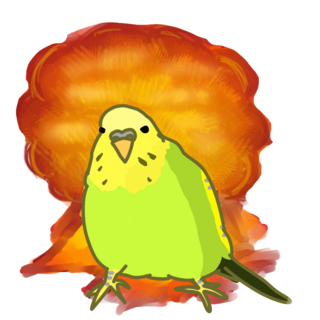 Budgie BOOM Enamel Pin