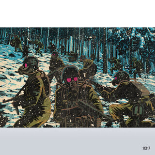 Soldiers in the Woods Art Print