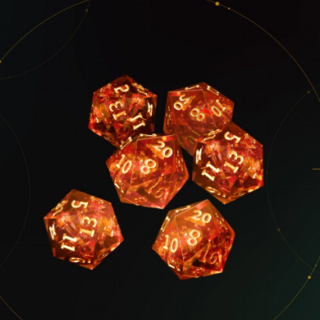 SOLARIS ARCANUM Resin d20 Dice Set