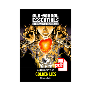 Old-School Essentials Demonic Grimoire - Golden Lies Adventure (PDF)