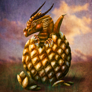 Wall-Art - Dragon hatchling (8x10)