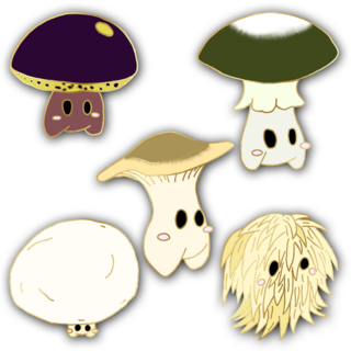 Mushling Pins (Guest Artist-my daughter)