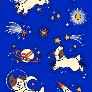 Laika Sticker Sheet