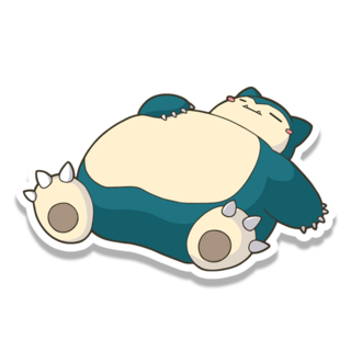 Sleeping glutton sticker