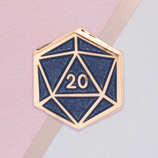 Blue Dice Mini Pin