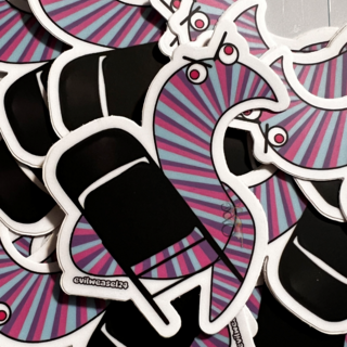 Sherbert with a Chair Sticker