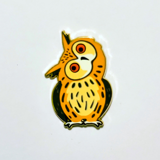 FORK 1.5" Enamel Pin - Striped Owl