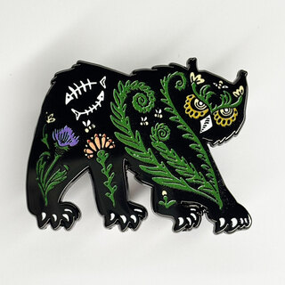 Folk Owlbear Pin - pre-order
