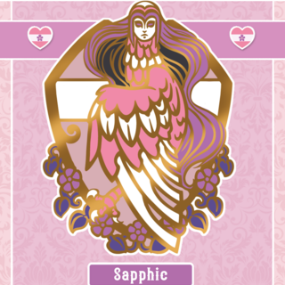 Sapphic Harpy Hard Enamel Pin