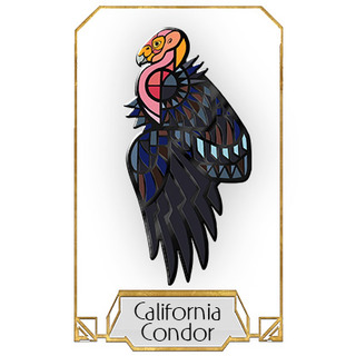California Condor Pin - Portrait