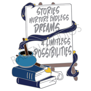 Mythical Bards "Limitless Possibilities" Mini Storytelling Pin