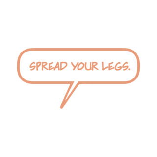 "Spread your legs" Pin