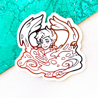 "Angel of Wind" Sticker