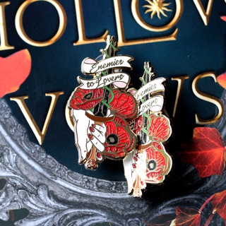 Enemies to lovers enamel pin