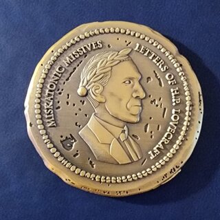 Miskatonic Missives Lovecraft Challenge Coin