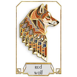 Red Wolf Pin