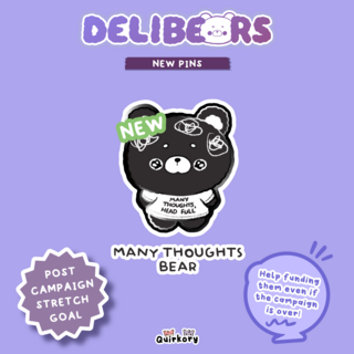 Many Thoughts Bear - NEW PINS