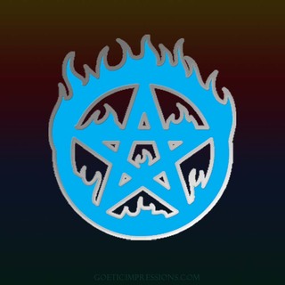LBRP Flaming Pentagram Enamel Pin