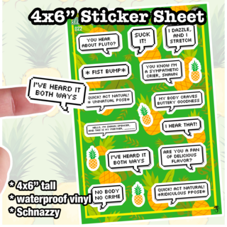 4"x6" Sticker Sheet