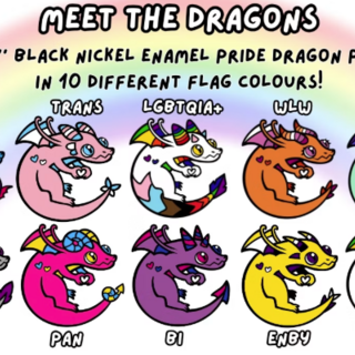 Pride Dragon Pin of Your Choice