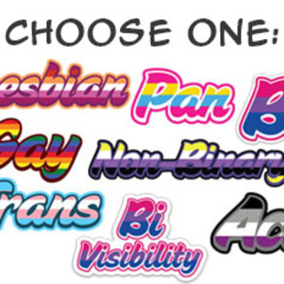Choose an LGBTQ+ Sticker*