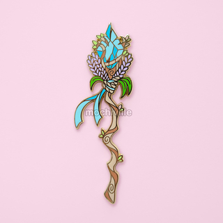 Crystal Forest Staff Pin