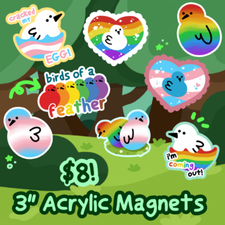 3" Acrylic Magnet