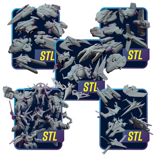 Ship Miniature STL Bundle (35 STLs)