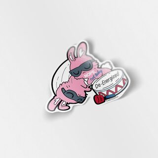 Vinyl Sticker De-Energized Bunny