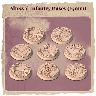 Abyssal Infantry Bases (25mm)