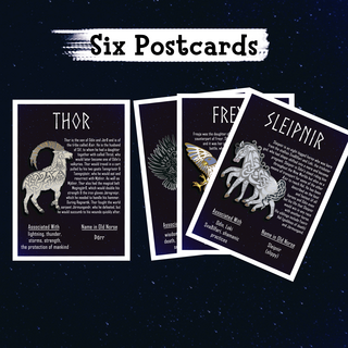 Six Norse-Themed Postcards