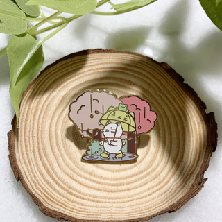 Rainy Day Kitty Enamel Pin