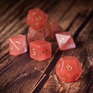 Rose Quartz - Gemstone Dice