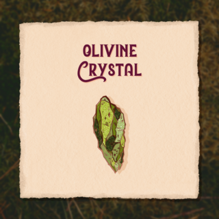 Olivine Crystal Pin