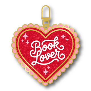 Book Lover Enamel Keychain