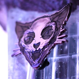 Fierce Schrödinger's Cat Pin