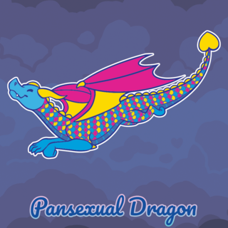 Pansexual Dragon Enamel Pin