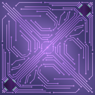 Void Line Large Circuit Bandana