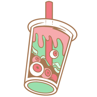 Strawberry Green Tea Pin