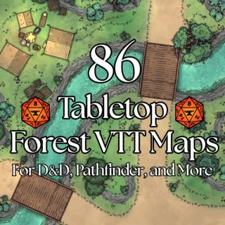 Forest Roll20 & Foundry VTT Dynamic Lighting Maps (day/night)