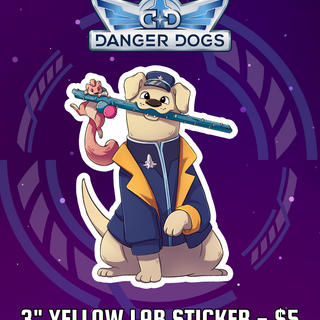 Yellow Lab Sticker