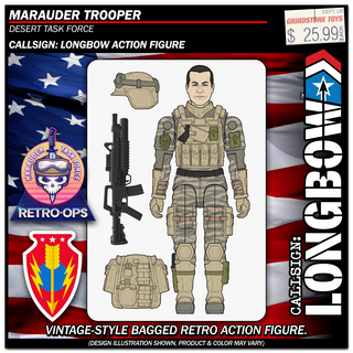 MARAUDER TASK FORCE: RETRO-OPS TROOPER (DESERT-OPS) action figure