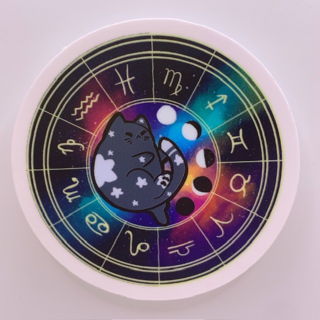 Zodicats circle sticker