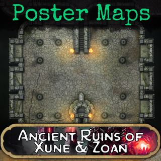 Poster Map - Ancient Ruins of Xune and Zoan