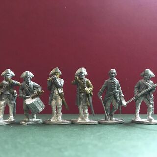 BG-AWI050 Continental Infantry Command I (6 models, 28mm unpainted)